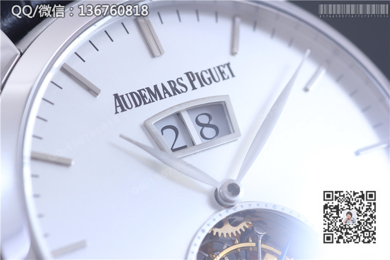爱彼Jules Audemars系列26559OR陀飞轮机械腕表 精钢表壳 白色字面